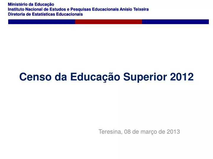 censo da educa o superior 2012