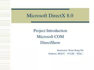 Microsoft DirectX 8.0