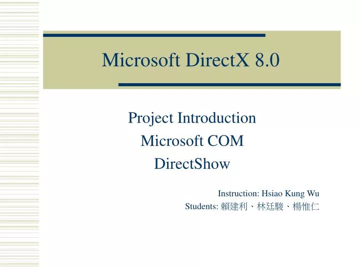 microsoft directx 8 0