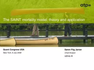 The SAINT mortality model: theory and application