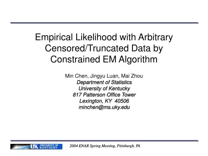 empirical likelihood with arbitrary censored truncated data by constrained em algorithm