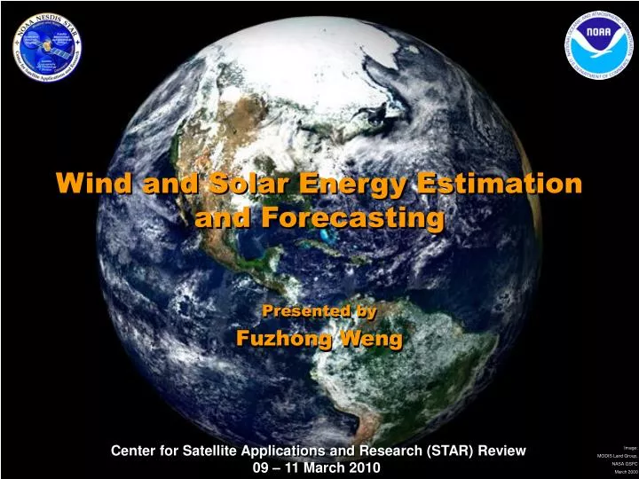 wind and solar energy estimation and forecasting