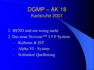 dgmp ak 18 karlsruhe 2001