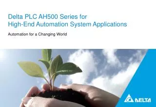 Delta PLC AH500 Series for High-End Automation System Applications