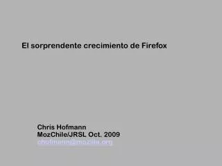 El sorprendente crecimiento de Firefox