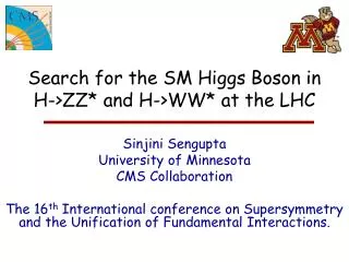 Search for the SM Higgs Boson in H-&gt;ZZ* and H-&gt;WW* at the LHC