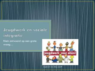 jeugdwerk en sociale integratie