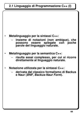 2 1 linguaggio di programmazione c i