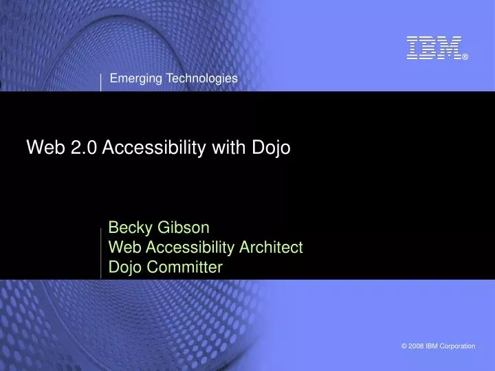 web 2 0 accessibility with dojo