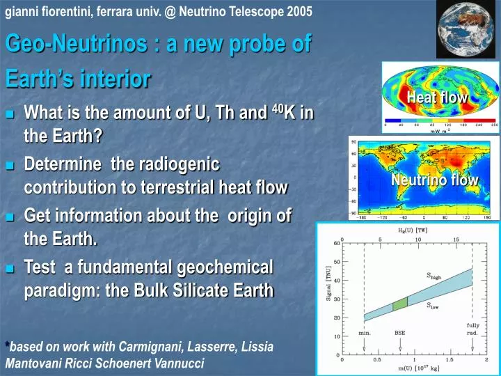 geo neutrinos a new probe of earth s interior