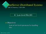 Low-Level File I/O Operations Overview - slide 1