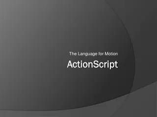 the language for motion