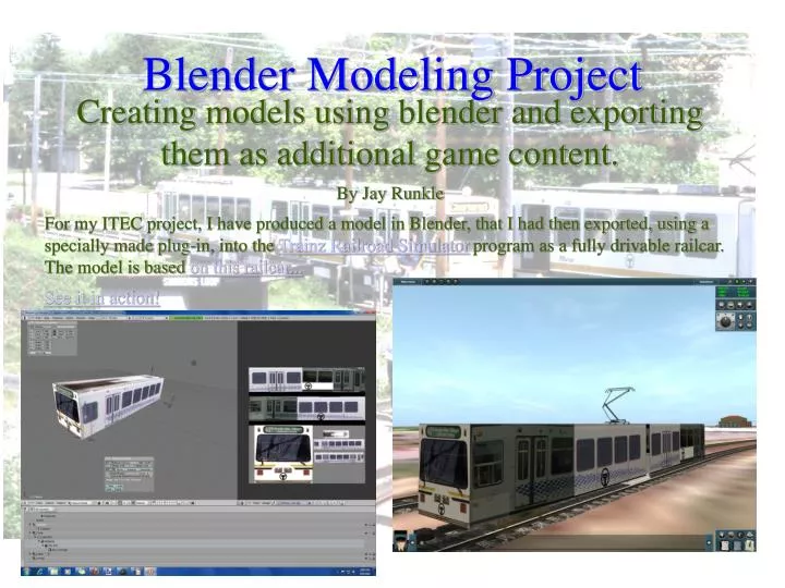 blender modeling project