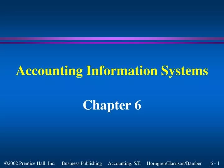 accounting information systems