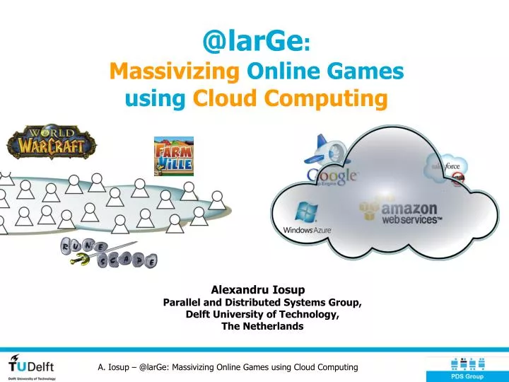 @large massivizing online games using cloud computing