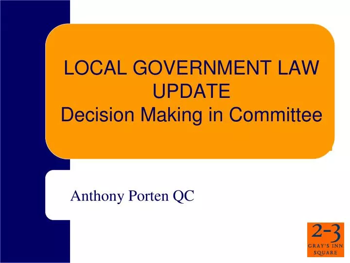 local government law update decision making in committee
