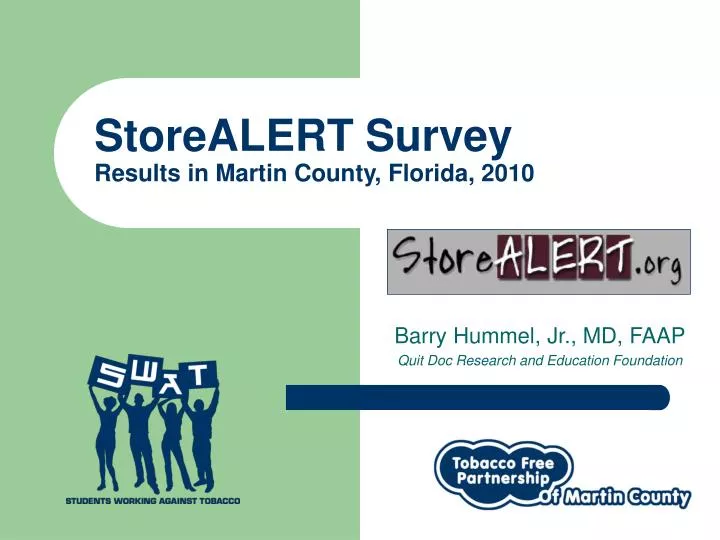 storealert survey results in martin county florida 2010