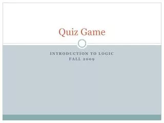 Quiz Game