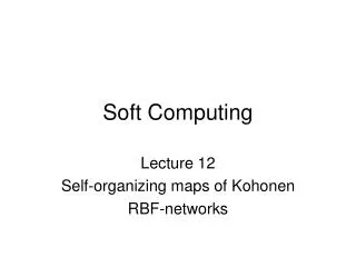 Soft Computing