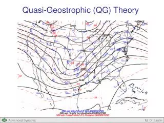 Quasi-Geostrophic (QG) Theory