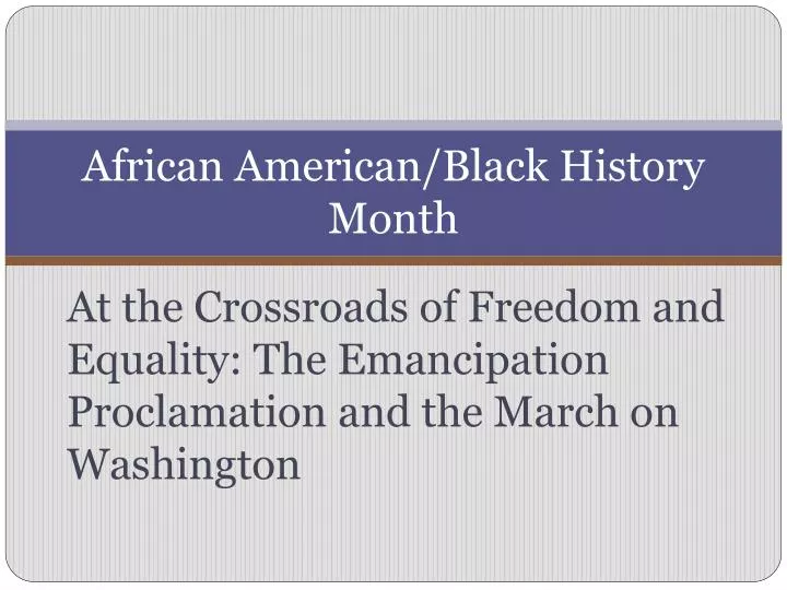 african american black history month