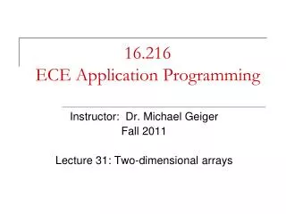 16.216 ECE Application Programming