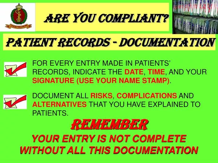 are you compliant