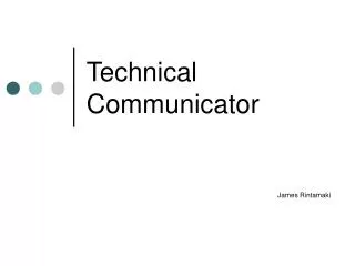 Technical Communicator