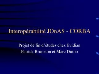 interop rabilit jonas corba