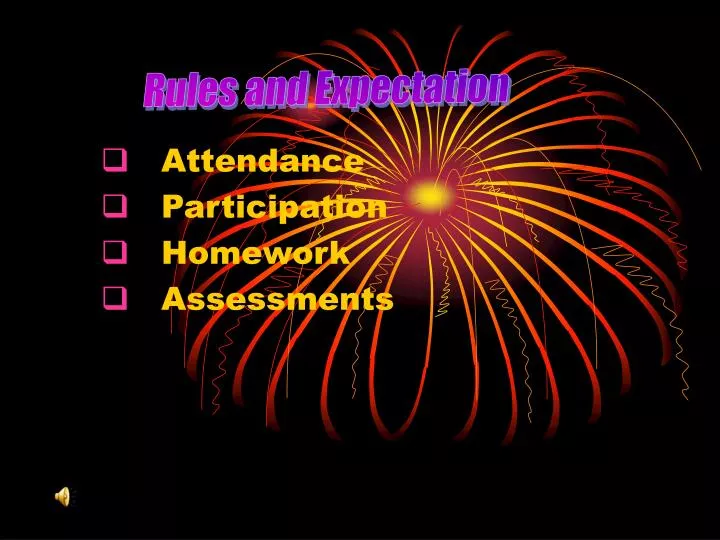 attendance participation homework assessments