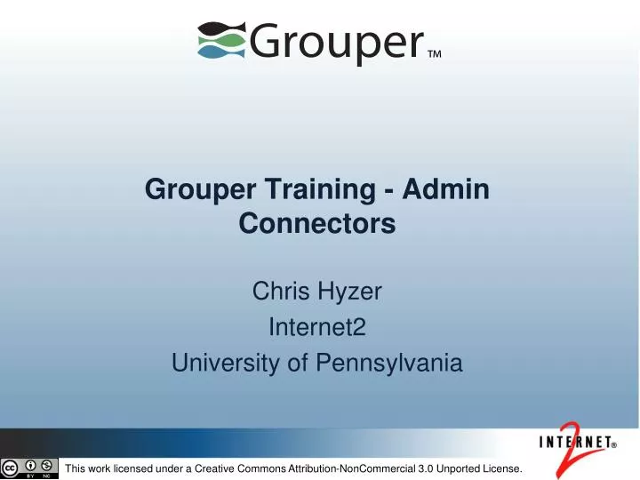 grouper training admin connectors
