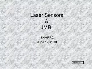 Laser Sensors &amp; JMRI