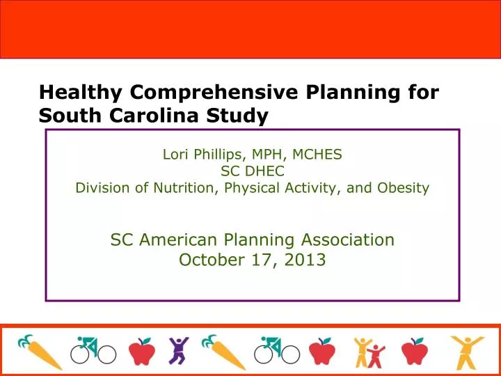 healthy comprehensive planning for south carolina study