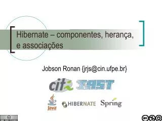 hibernate componentes heran a e associa es