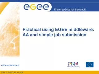 Practical using EGEE middleware: AA and simple job submission