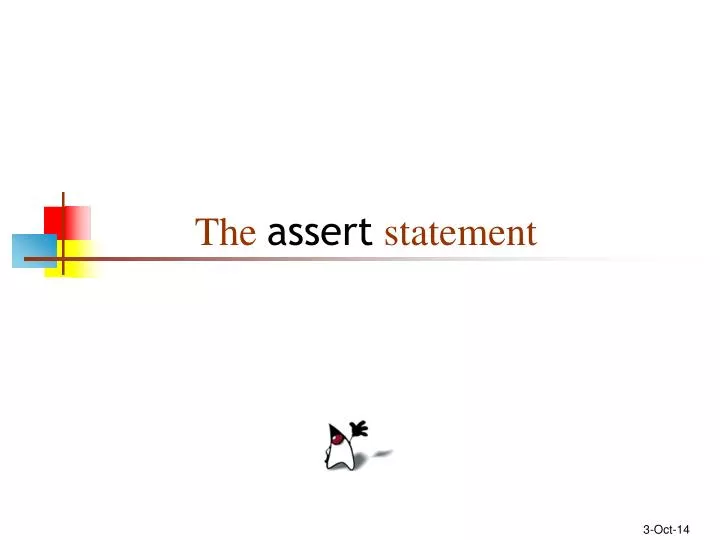 the assert statement