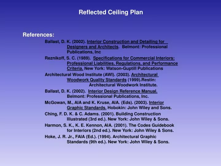 reflected ceiling plan