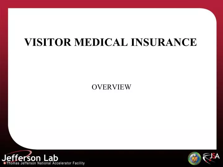 visitor medical insurance