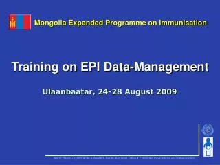 Training on EPI Data-Management