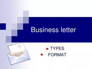 business letter