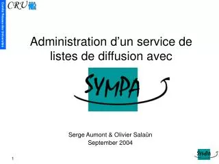 administration d un service de listes de diffusion avec