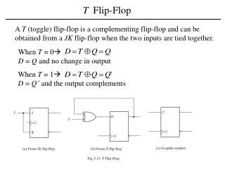 T Flip-Flop