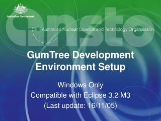 GumTree Development Environment Setup