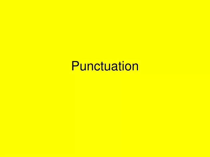 punctuation