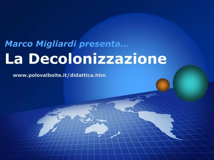 marco migliardi presenta la decolonizzazione