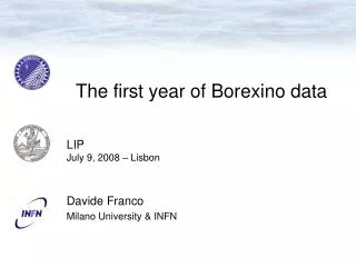 The first year of Borexino data