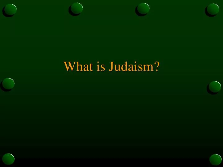 what is judaism