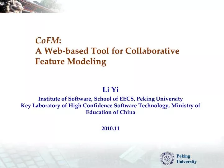 cofm a web based tool for collaborative feature modeling