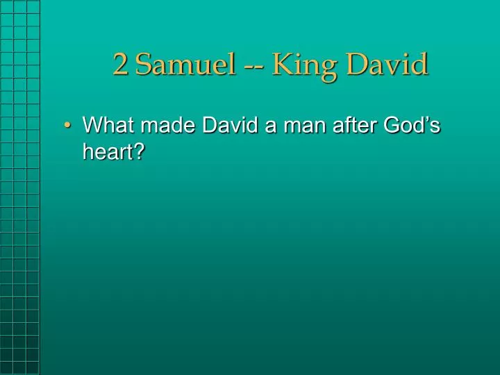 2 samuel king david