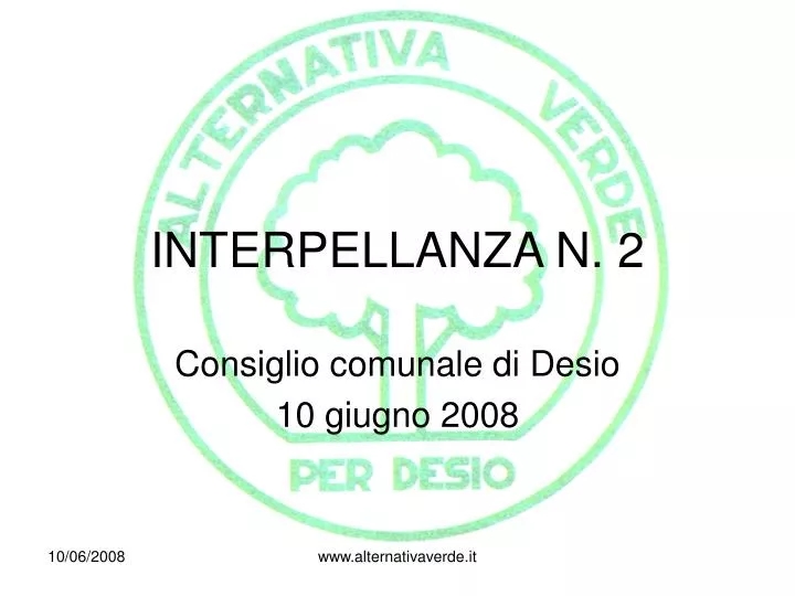 interpellanza n 2